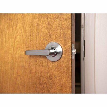 Global Door Controls GLC Series Brushed Chrome Grade 3 Commercial/Residential Storeroom Door Handle with Lock GLC-5180L-626